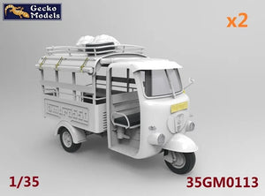 GECKO MODELS (1/35) 60/70′ Vietnam Saigon Shuttle Motor Trycicle with driver (2 KITS)