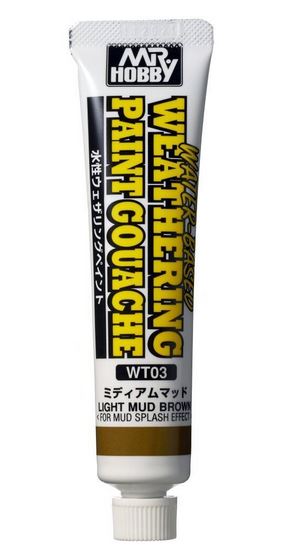 MR. HOBBY Weathering Paint Gouache - WT03 Light Mud Brown