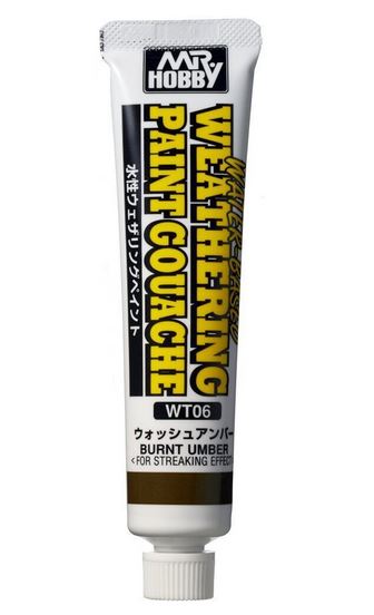 MR. HOBBY Weathering Paint Gouache - WT06 Burnt Umber