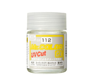 Bote de 10ml de barniz brillo GX-112 de la gama UV Cut de Mr Hobby