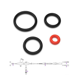 Set de repuesto de juntas O-rings para aerografos Mobius de Gaahleri