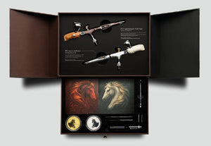 Edición limitada exclusiva del set The Stallions 2026 con 2 aerográfos Adventus de Gaahleri referencia 47743