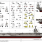 Decoración vehículos de pista de la maqueta del portaaviones nuclear norteamericano Gerald Ford CVN-78 en escala 1:350 de Trumpeter con referencia 05638