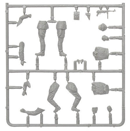 Grapa 1 de las figuras de conductores y oficiales alemanes en escala 1:35 de Miniart referencia 53030