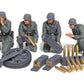 Figuras y complementos de los artilleros del cañón anticarro PaK38 a escala 1:35 de Tamiya referencia 35392