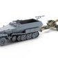 Configuración de transporte del cañón anticarro PaK38 a escala 1:35 de Tamiya referencia 35392
