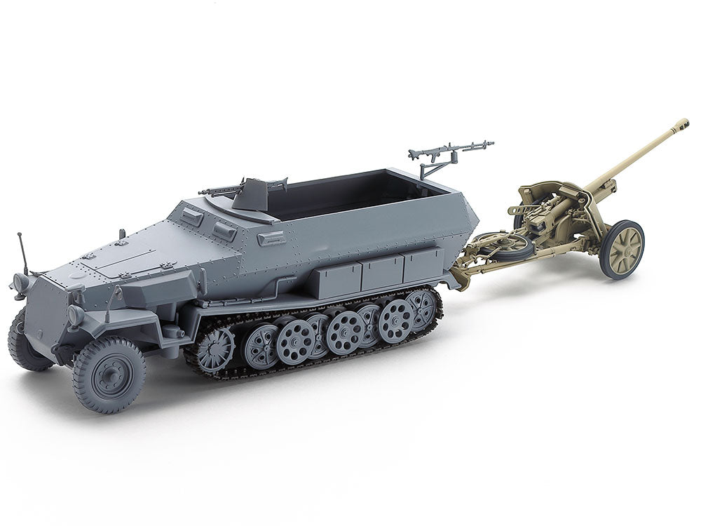 Configuración de transporte del cañón anticarro PaK38 a escala 1:35 de Tamiya referencia 35392