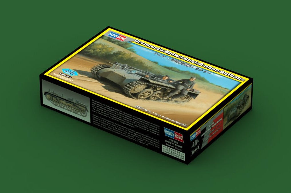 Caja del tanque alemán de entrenamiento Panzer I A a escala 1:35 del fabricante Hobby Boss referencia 80144