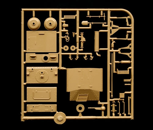 Grapa 2 de la maqueta del vehículo antiaéreo alemán Sd.fz.140 en escala 1:35 de Italeri referencia 6461