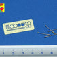 Contenido del paquete de los indicadores de ancho laterales que llevaban los vehculos blindados alemanes tipo Sd.Kf. 231, 232, 250 y 251 para maquetas en escala 1:35 del fabricante Aber referencia R-28