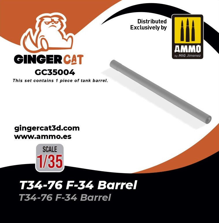 GINGERCAT (1/35) T34-76 F-34 Barrel