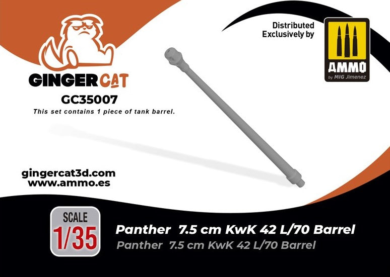 GINGERCAT (1/35) Panther 7.5 cm KwK 42 L/70 Barrel