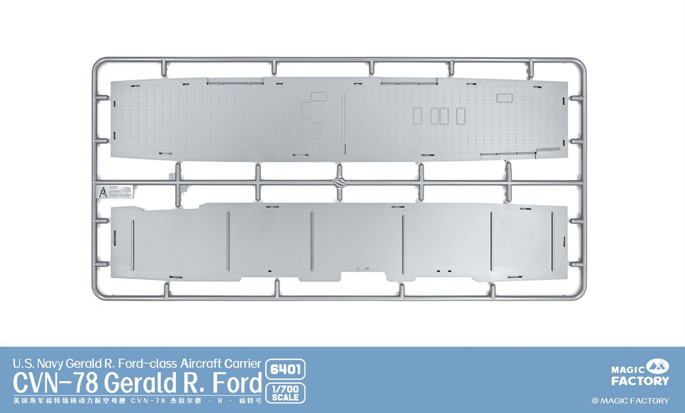 Grapa A del portaviones de la US Navy CVN-78 Gerald R. Ford en escala 1:700 Magic Factory 6401