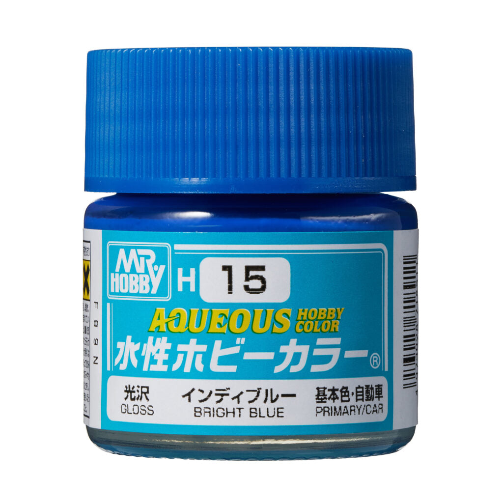 Bote de pintura acrílica de 10ml color Azul brillante H15 de Gunze de la gama Aqueous