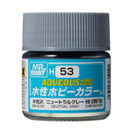 Bote de pintura acrílica de 10ml color Gris Neutral H53 de Gunze de la gama Aqueous