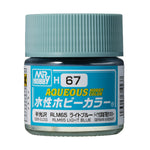 Bote de pintura acrílica de 10ml color Azul Claro RLM65 H67 de Gunze de la gama Aqueous