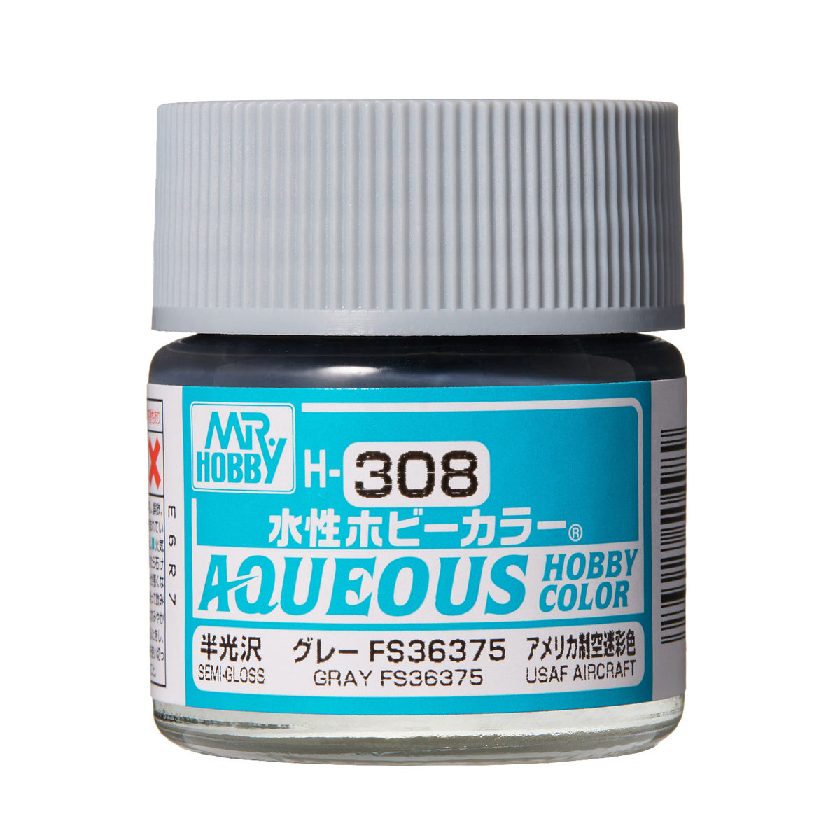 Bote de pintura de 10ml de color gris FS36375 de la gama Aqueous de Mr Hobby referencia H-308