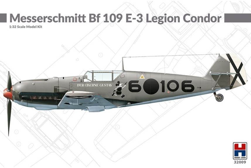 HOBBY 2000 (1/32) Messerschmitt Bf 109E-3