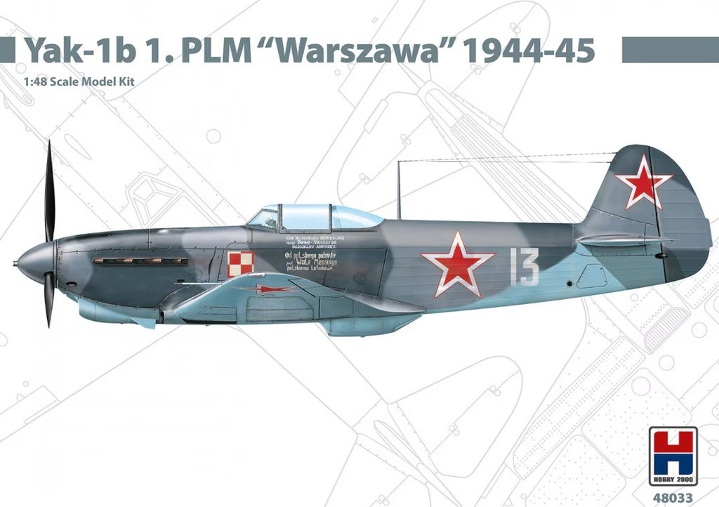 HOBBY 2000 (1/48) Yak-1b 1. PLM 'Warszawa' 1944-45