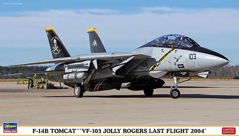 HASEGAWA (1/72) F-14B Tomcat `VF-103 Jolly Rogers Last Flight 2004`