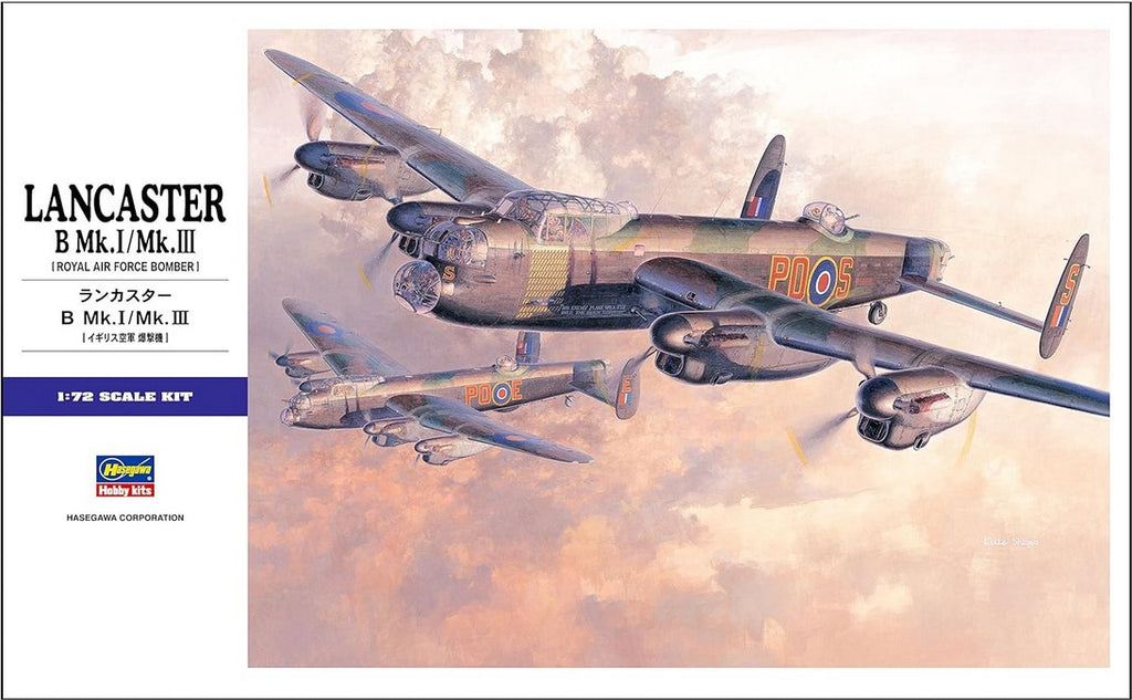 HASEGAWA (1/72) Lancaster B Mk.I/Mk.III (Royal Air Force Bomber)