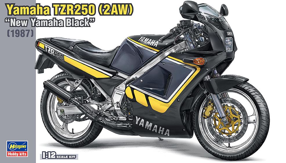 HASEGAWA (1/12) Yamaha TZR250 (2AW) "New Yamaha Black" (1987)