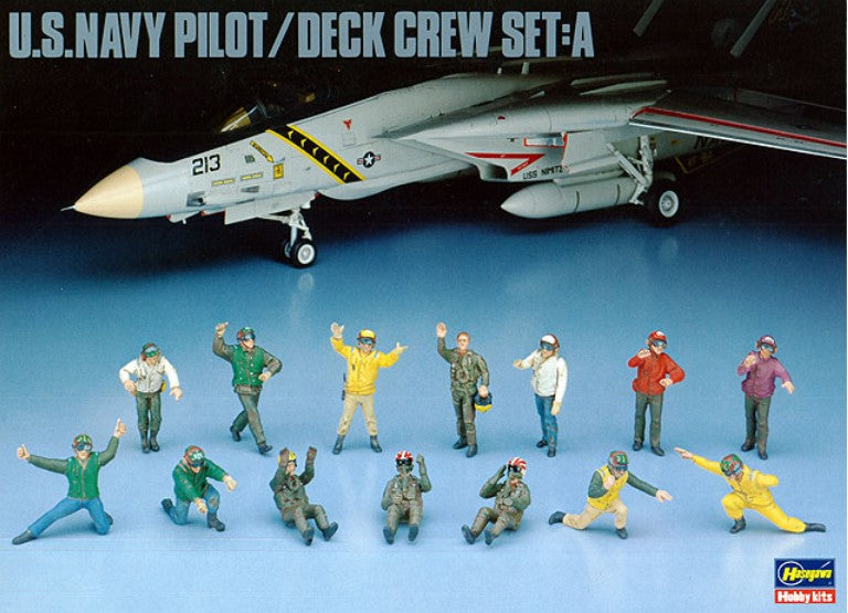 HASEGAWA (1/48) U.S. Navy Pilot/Deck Crew Set A