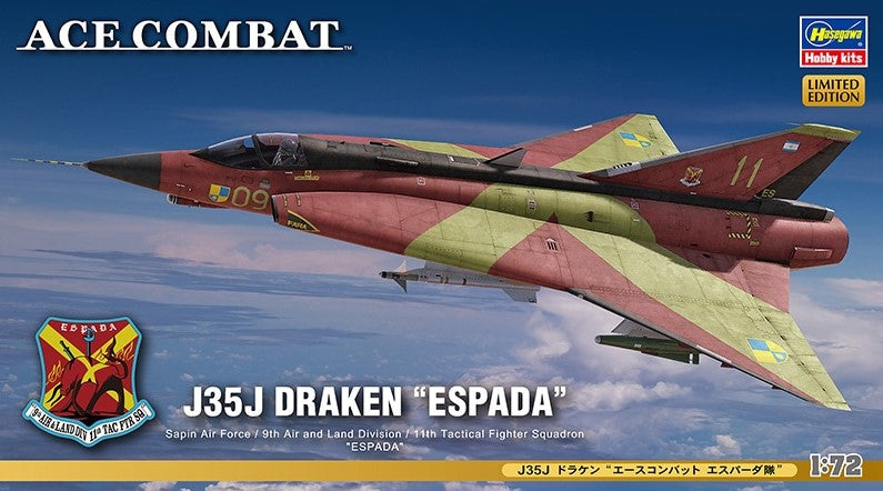 HASEGAWA (1/72) J35J Draken ''Ace Combat Espada''