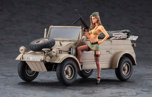HASEGAWA (1/24) Pkw.K1 Kübelwagen Type 82 (Balloon Tire) w/Blonde Girl's Figure