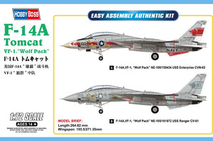 HOBBYBOSS (1/72) F-14A Tomcat VF-1 "Wolf Pack"