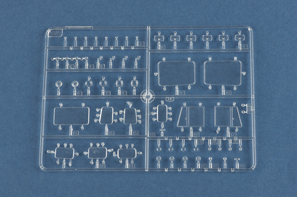 Transparentes de la maqueta pintada del camión pesado británico Scammell Commander en escala 1:35 de Hobby Boss referencia 85527