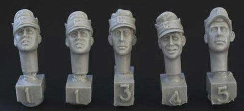 HORNET (1/35) German Heads w/ M43 Field Cap WWII (HGH19)