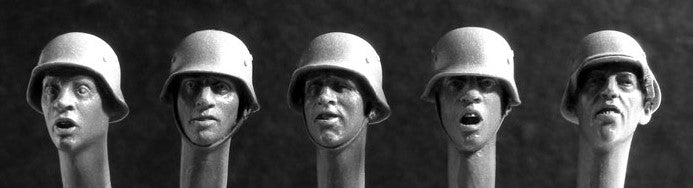 HORNET (1/35) 5 Heads w/German WWII Steel Helmets (HGH22)