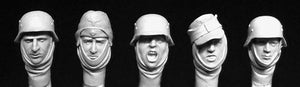 HORNET (1/35) WWII German Soldiers' Heads with Winter Headscarves (HGH28)