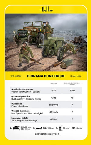 HELLER (1/35) Diorama Dunkerque