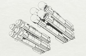 TRASPORTATORE (1/35) AGM-114 Hellfire (8 pezzi, 2 rastrelliere)