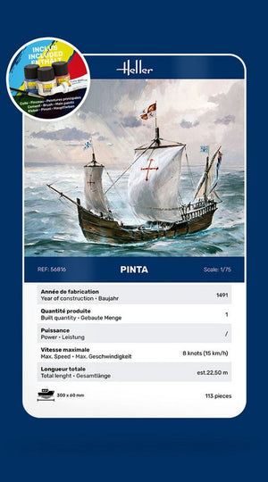 HELLER (1/75) Carabela La Pinta (Kit iniziale)