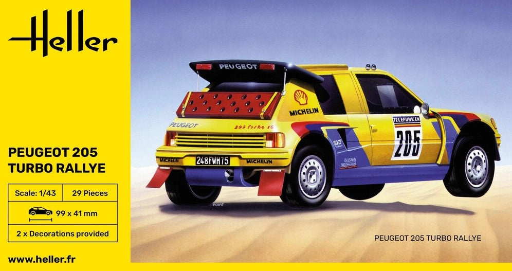 HELLER (1/43) Peugeot 205 Turbo Rally