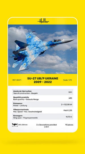 HELLER (1/72) Su-27 UB/P Ukraine