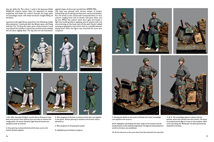 Páginas interiores 5 de la revista How to Volumen 4 de Mr Black Publications, 86 páginas con trabajos de distintos modelistas