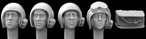 HORNET (1/35) 4 heads, US AFV helmet, mics, 1960s (HUH03)