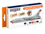 Set de pinturas con base laca para aviones de la US Navy y de los Marines de la Guerra de Vietnam y la Guerra Fría del fabricante Hataka referencia CS18