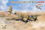 Portada de la caja de la maqueta del avión Hs129 B2 en escala 1:48 de Takom con referencia 48001