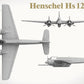 Vistas frontal, inferior y superior de la maqueta del avión Hs129 B3 en escala 1:48 de Takom con referencia 48002