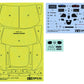 Máscaras y calcas de la maqueta del Honda Prelude BF1 en escala 1:24 de Tamiya refrencia 24373