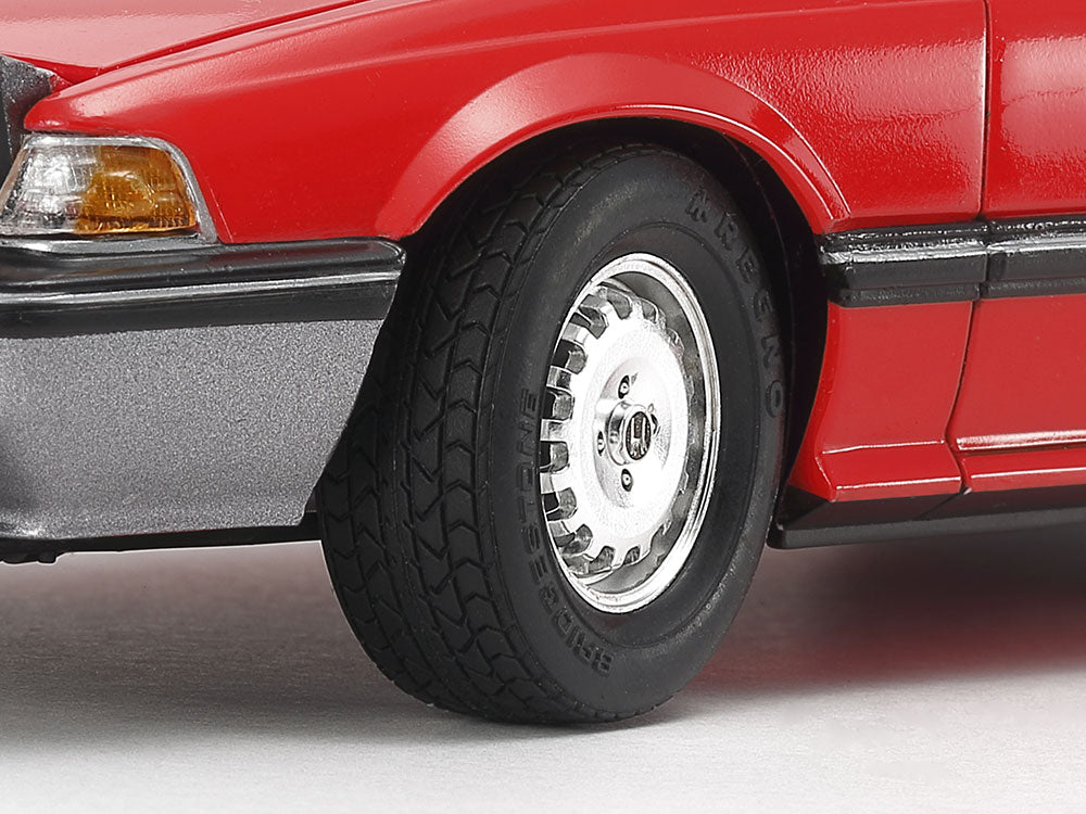 Detalle ruedas de la maqueta del Honda Prelude XX en escala 1:24 de Tamiya referencia 24032