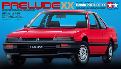 Portada de la caja de la maqueta del Honda Prelude XX en escala 1:24 de Tamiya referencia 24032