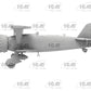 Vista lateral izquierda de la maqueta del bombardero ligero alemán que sirvió en el Legión Cóndor durante la Guerra Civil Hs 123 A1 en escala 1:32 de ICM referencia 32016