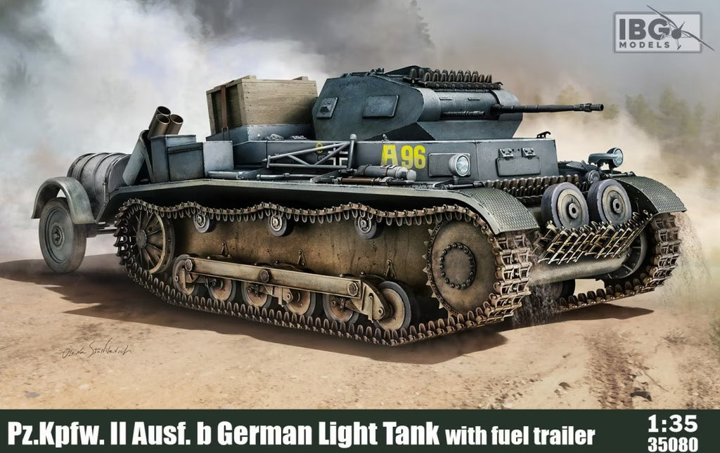 IBG MODELS (1/35) Pz. II Ausf. b German Light Tank with fuel trailer