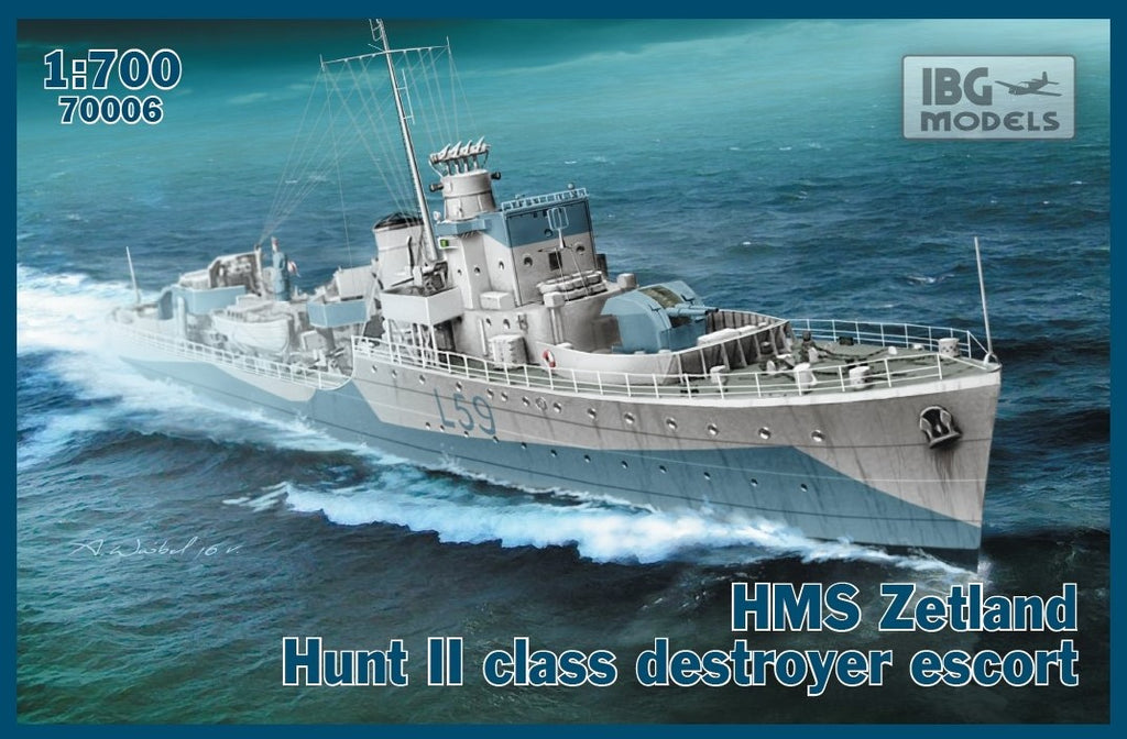 IBG MODELS (1/700) HMS Zetland 1942 Hunt II class destroyer escort